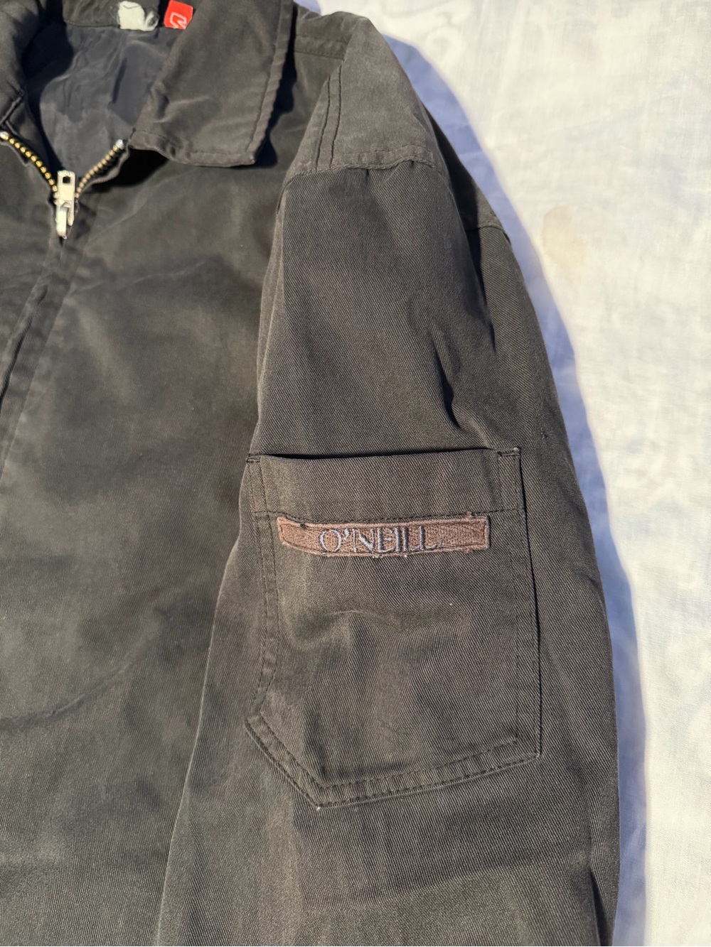 O'Neill Men's Black full Zip Jacket size M vintage Y2K workwear skate surf - Picture 4 of 16